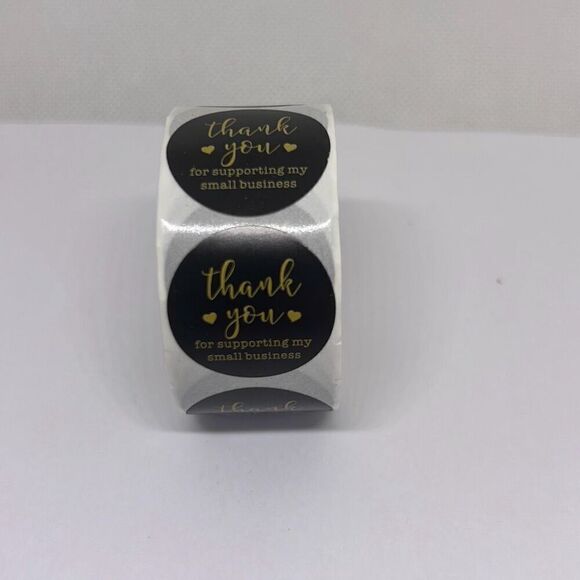 500 Pieces/roll 1inch Thank You For Ordering Sticker Gift Label Stickers - Picture 1 of 3